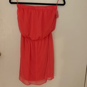 Express Coral with or without straps Mini Dress